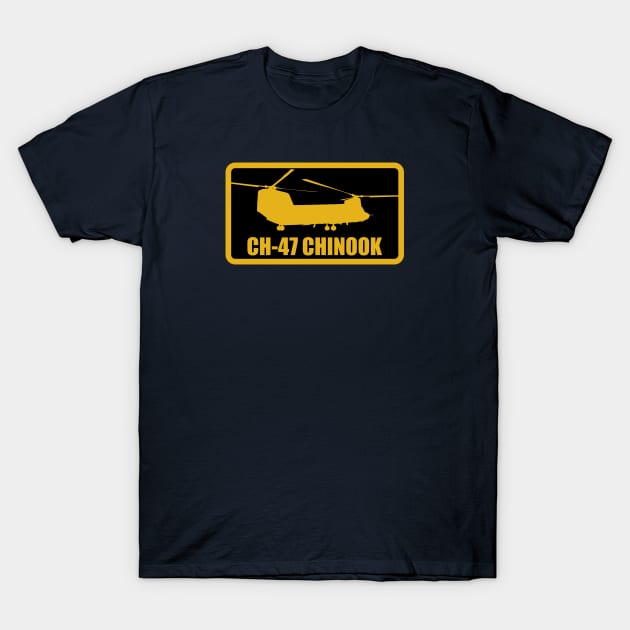 CH-47 Chinook T-Shirt by Tailgunnerstudios